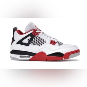 Jordan four Retro firered WHITE/BLACK-TECH GREY-FIRE RED